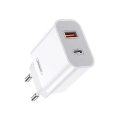 Блок питания Remax RP-U68 / Быстрая зарядка Quick Charge 3.0 / (USB 18W) + Type C (PD 20W) / Белый