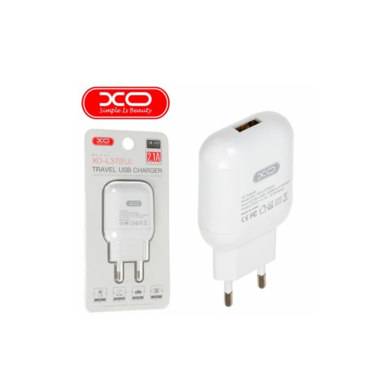 Блок живлення XO-L37 / 5 вольт / 2.1 / Ампера / Білий