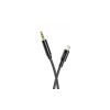 Переходник кабель XO-R211A с Lightning на AUX аудио 3.5 mm. / Нейлон / 1 метр / Черный