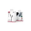 Переходник кабель XO-R211A с Lightning на AUX аудио 3.5 mm. / Нейлон / 1 метр / Черный