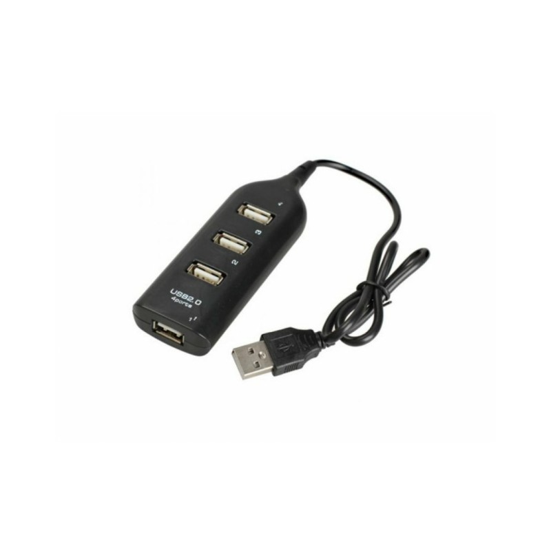 USB хаб Hi-Speed/USB 2.0/4 порти USB/40 см. / Чорний