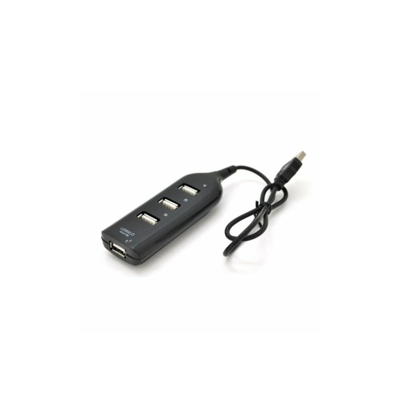 USB хаб Hi-Speed/USB 2.0/4 порти USB/40 см. / Чорний