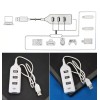 USB хаб Hi-Speed / USB 2.0 / 4 порти USB / 40 см. / Білий
