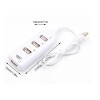 USB хаб Hi-Speed / USB 2.0 / 4 порти USB / 40 см. / Білий