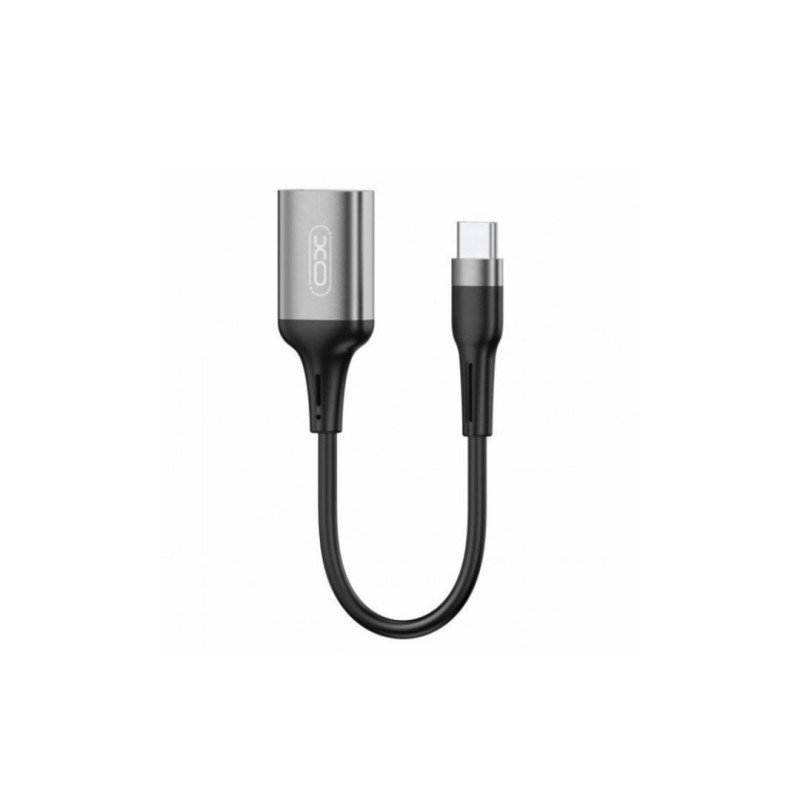 Type-C кабель OTG / XO-NB201 / USB 2.0 / Чорний