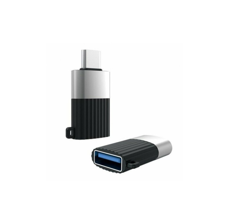 OTG переходник Type-C - USB / XO-NB149F / USB 2.0 / Черный
