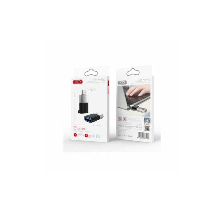 OTG переходник Type-C - USB / XO-NB149F / USB 2.0 / Черный