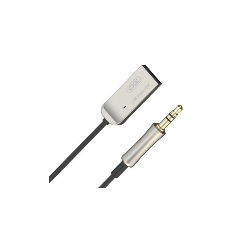 Bluetooth ресивер XO-NB-R202 / AUX аудио 3.5 mm. / 1 метр / Черно-Серый