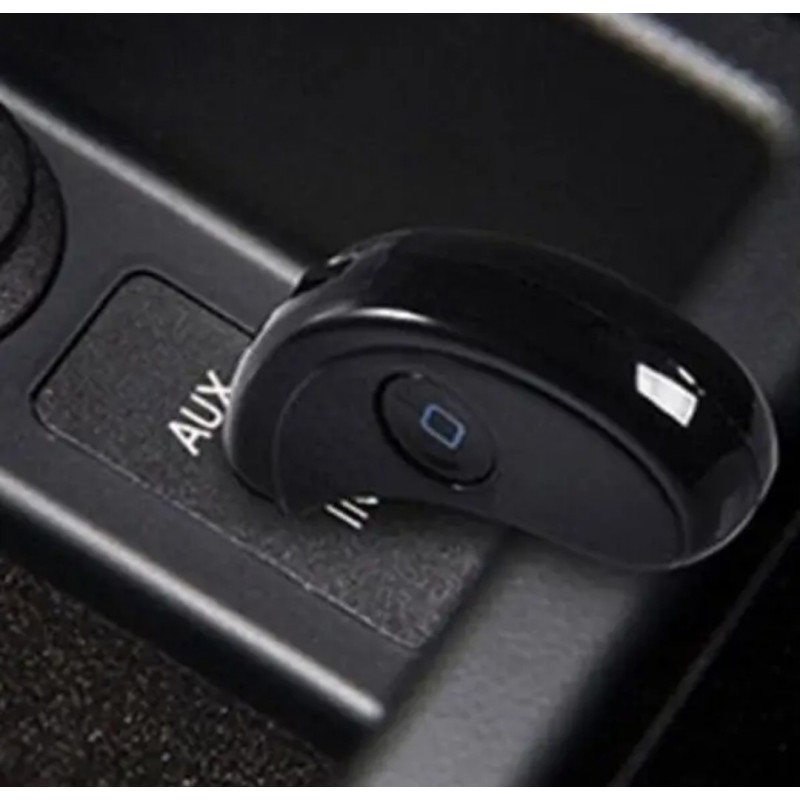 Bluetooth ресивер HK009 / AUX аудио 3.5 mm. / С аккумулятором / Черный