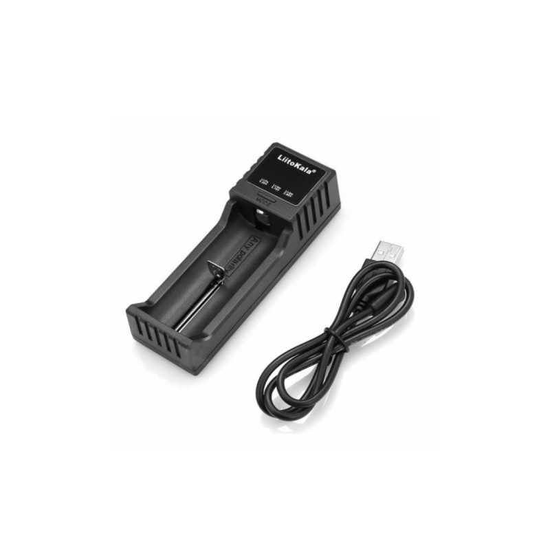 Заряджання LiitoKala Lii-S1 для акумуляторів AA, AAA, 18650, 26650, 21700 та інших / Чорна