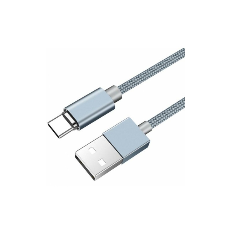 Магнітний кабель Hoco U40A/Type-C - USB/3 Ампера/100 см. / Сірий