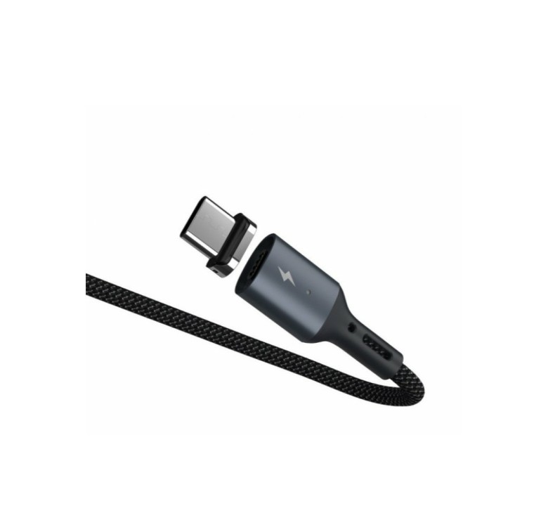 Магнітний кабель Remax RC-156a / Type-C - USB / 3 Ампера / 100 см. / Чорний