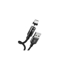 Магнітний кабель Remax RC-102m / Micro - USB / 3 Ампера / 100 см. / Чорний