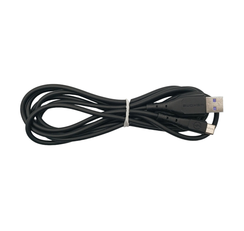 Кабель Wekome WDC-152 / Type-C - USB / Силиконовый / 6 ампер / 3 метра / Черный
