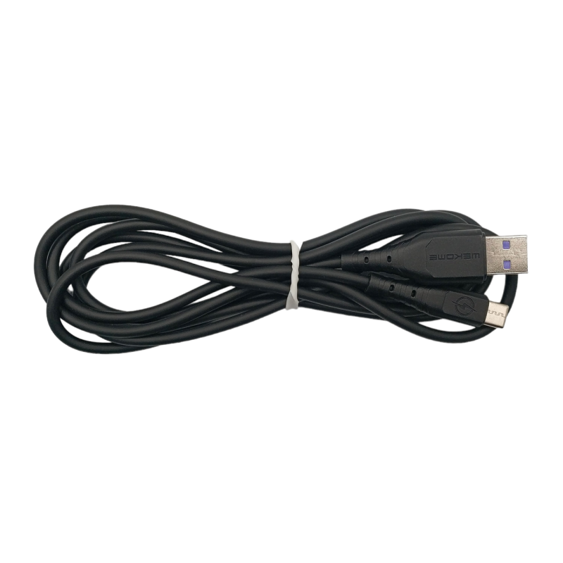 Кабель Wekome WDC-152 / Type-C - USB / Силіконовий / 6 ампер / 3 метри / Чорний