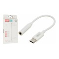 AUX переходник кабель XO-NB-R161 из Type-c на аудио mini-jack 3.5 mm. / Белый