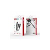 Перехідник XO-NB181B (роздвоювач 2в1) з Lightning (Iphone) на Lightning та аудіо Mini jack 3.5mm. / Чорний