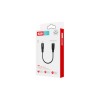 Перехідник XO-NB181A від Lightning (Iphone) до аудіо Mini jack 3.5 mm. / Чорний