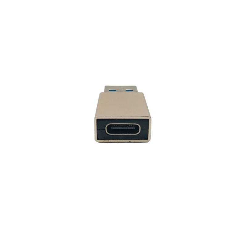 Перехідник USB 3.0 TU001 / USB-Type-C / Металевий / Золотий