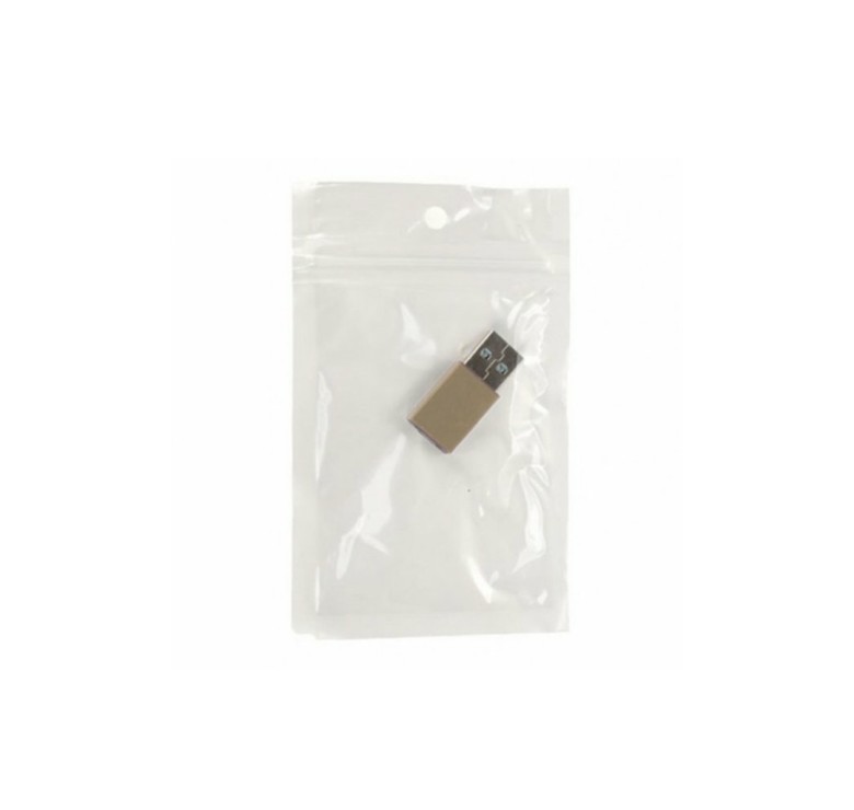 Перехідник USB 3.0 TU001 / USB-Type-C / Металевий / Золотий