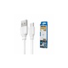 Кабель REMAX RC-138a / Type-C - USB / 2.4 ампер / 1 метр / Білий