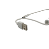 Кабель пружина / Type-C - USB / 2 ампери / 1 метр / Білий