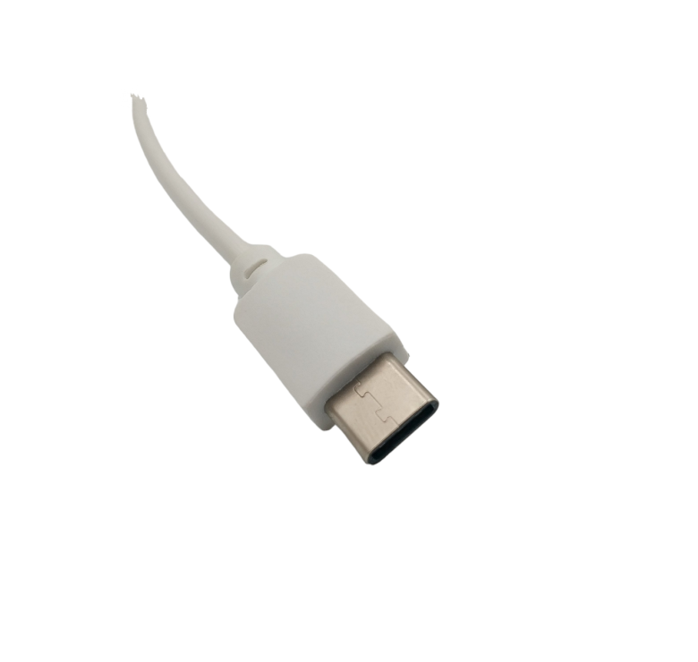 Кабель пружина / Type-C - USB / 2 ампери / 1 метр / Білий