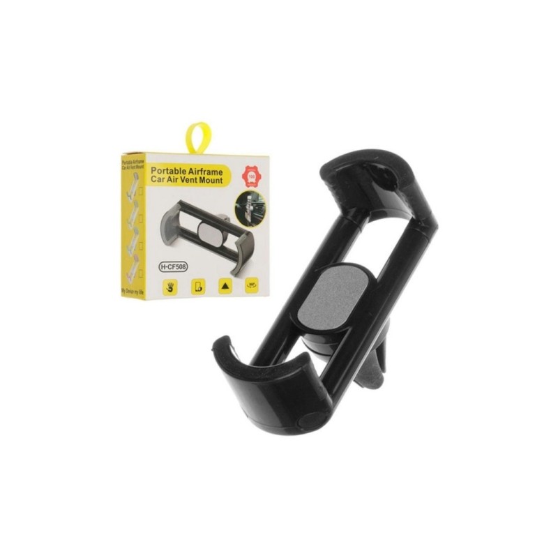 Держатель в дефлектор для телефона в автомобиль H-CF508 / Черный