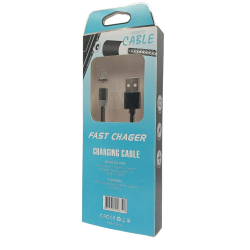 Магнітний кабель M3 Micro - USB / Круглий 360 градусів / 100 см. / Чорний