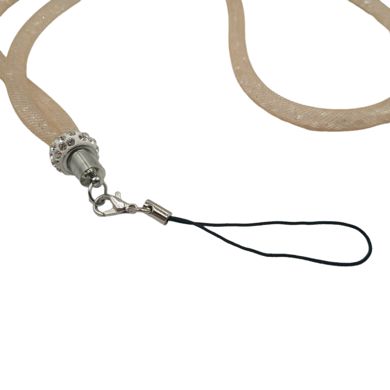 Шнурок на шию для телефону / Бежевий