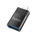 Перехідник / USB Адаптер Hoco / USB 2.0 Adapter / Data Transfer / Чорний