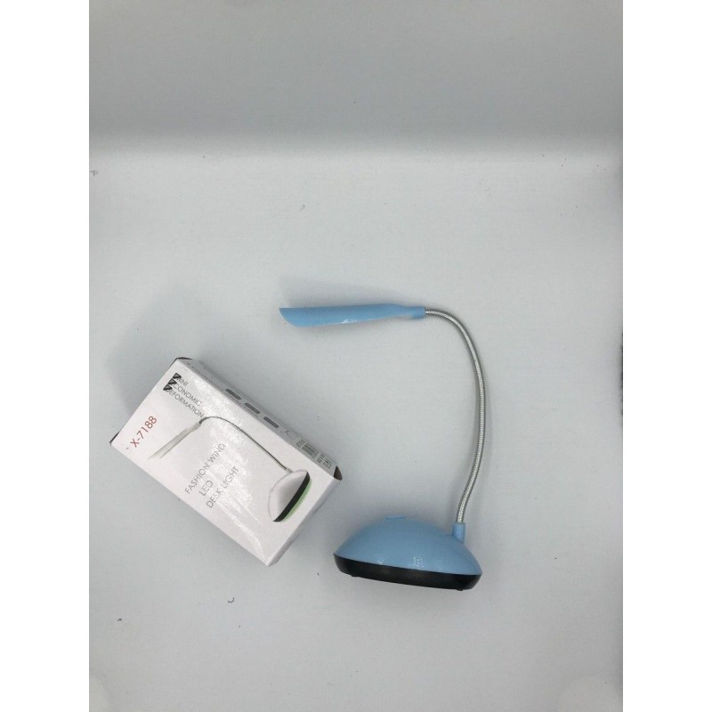 Настільна Led-лампа X-7188 / Світлодіодна ліхтар-лампа на батарейках / Синій