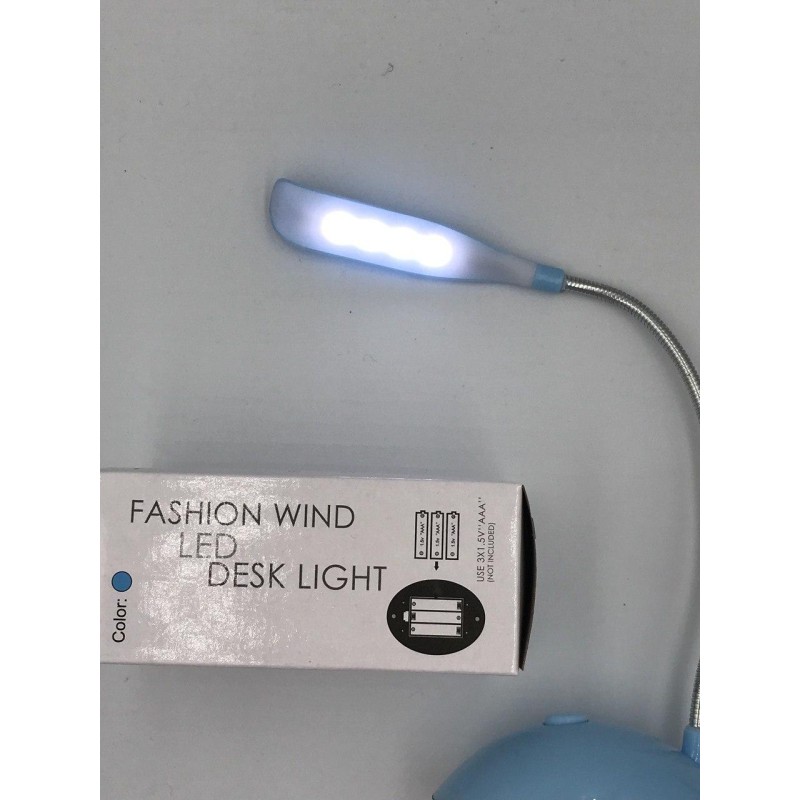 Настільна Led-лампа X-7188 / Світлодіодна ліхтар-лампа на батарейках / Синій