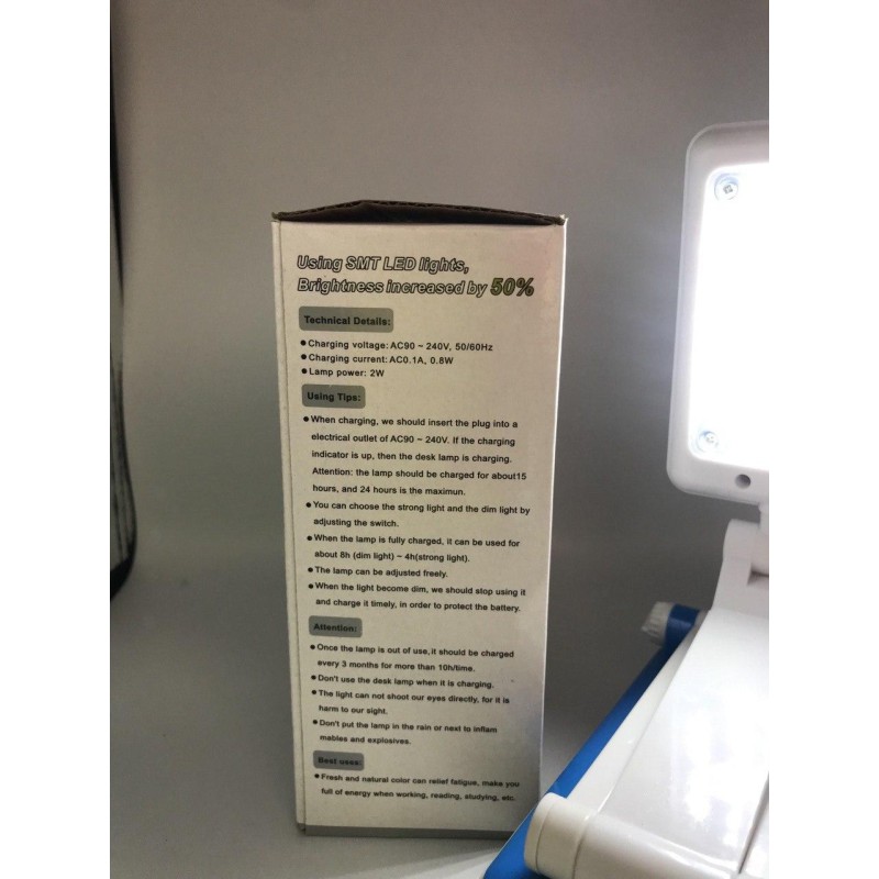 Настольная Led-лампа Lostwell №1018 L / Светодиодная фонарь-лампа / Синий