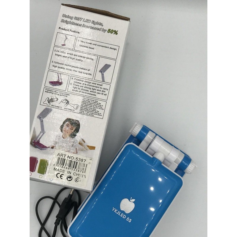 Настольная Led-лампа Lostwell №1018 L / Светодиодная фонарь-лампа / Синий