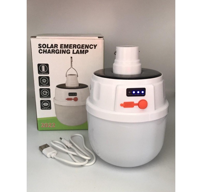 Кемпінговий ліхтар Solar Emergency Charging lamp / Підвісна лампа / Білий