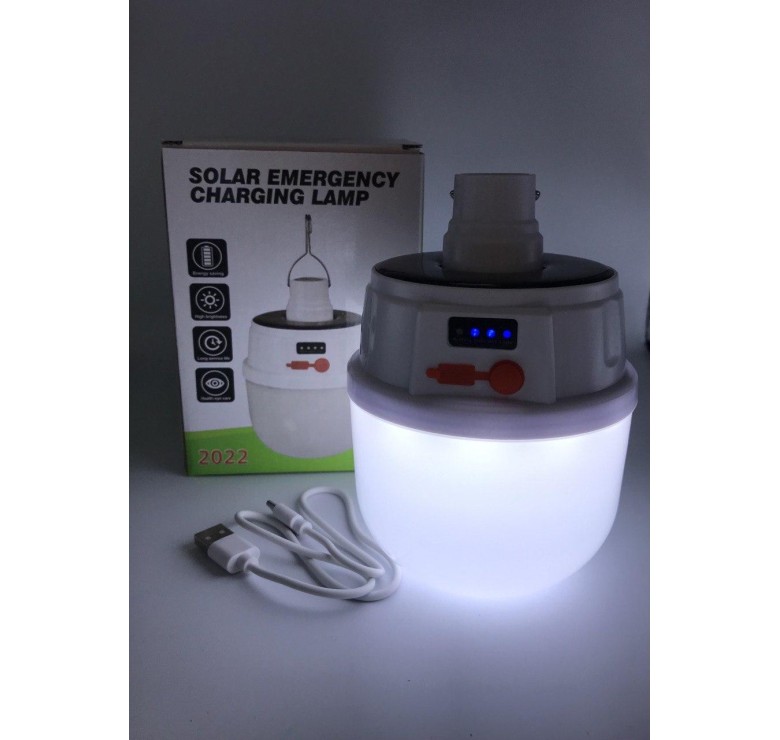 Кемпінговий ліхтар Solar Emergency Charging lamp / Підвісна лампа / Білий