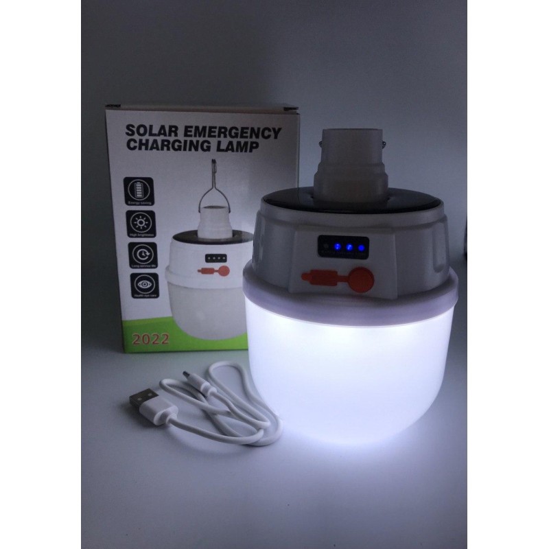 Кемпінговий ліхтар Solar Emergency Charging lamp / Підвісна лампа / Білий