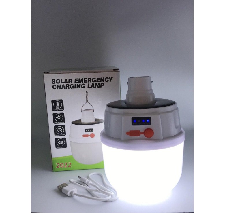 Кемпінговий ліхтар Solar Emergency Charging lamp / Підвісна лампа / Білий