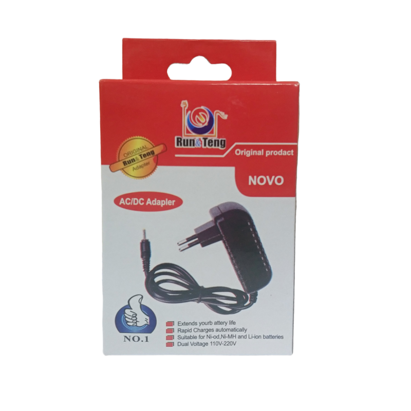 Зарядное от сети 2.5 * 0.7 мм. / 5 вольт 3 Ампера / 100 см. / Черный