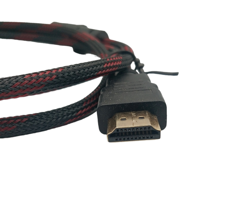 Кабель HDMI - Micro HDMI / V1.4 / 1.5 метра / З феритами / Нейлоновий / Чорний