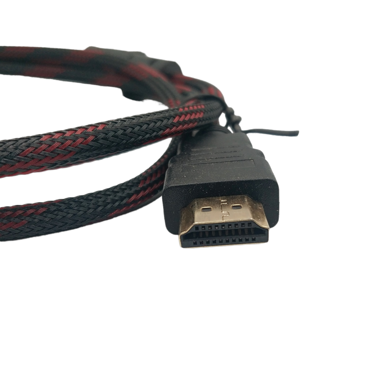 Кабель HDMI - Micro HDMI / V1.4 / 1.5 метра / З феритами / Нейлоновий / Чорний