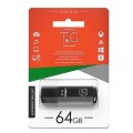 Флеш накопитель USB на 64 гб / скорость 2.0 "T&G" / Черный