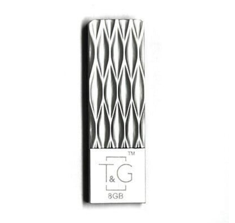 Флеш накопитель USB на 8 гб / скорость 2.0 "T&G" / Серебристый