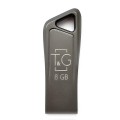 Флеш накопитель USB на 8 гб / скорость 2.0 "T&G" / Серебристый