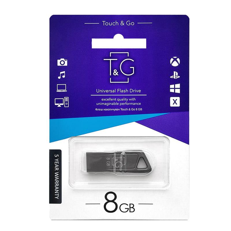 Флеш накопичувач USB на 8 гігабайт / швидкість 2.0 "T&G" / Сріблястий