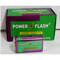 Батарейка Power Flash 9v (6F22) / Крона /1 штука