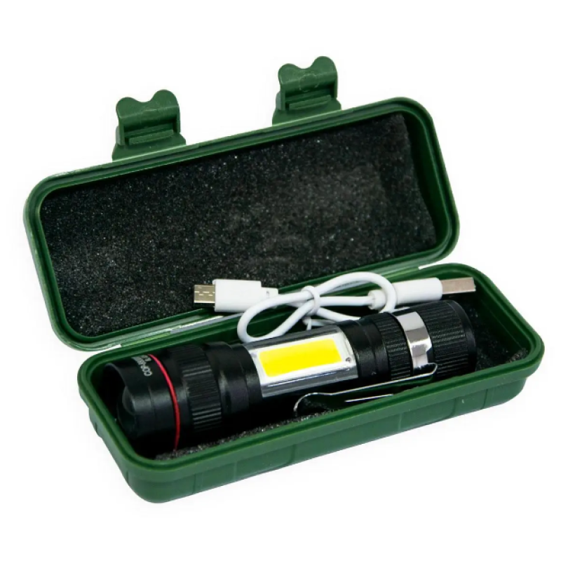 Ручний ліхтарик BL-520-T6 / mirco USB / Чорний
