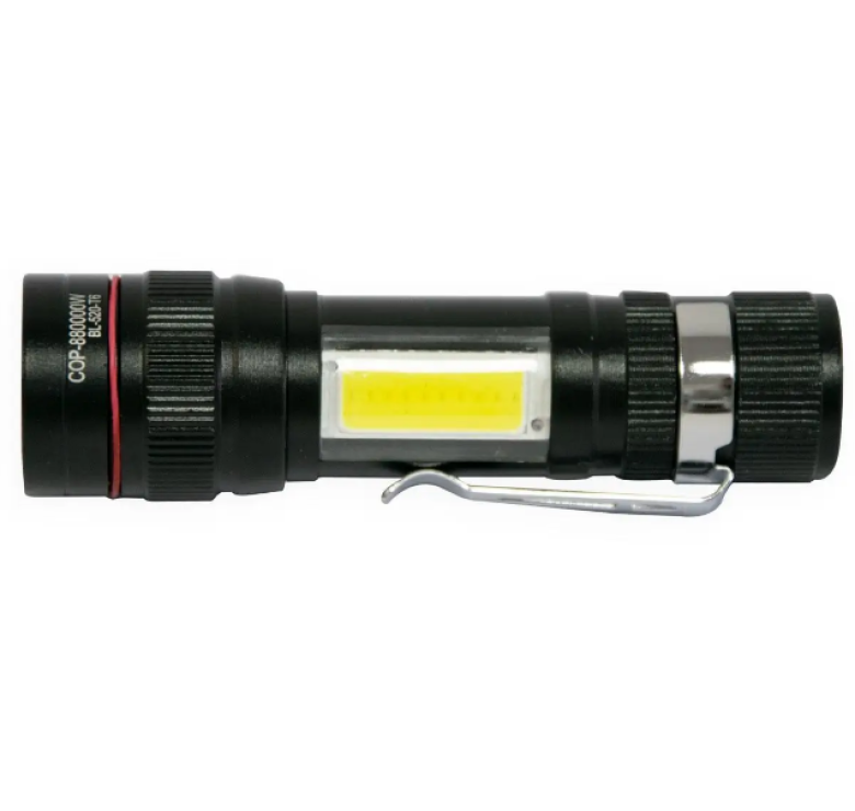 Ручний ліхтарик BL-520-T6 / mirco USB / Чорний