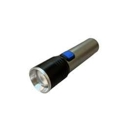 Ручний ліхтарик на акумуляторі Flashlight BL K31 / mirco USB / Сірий